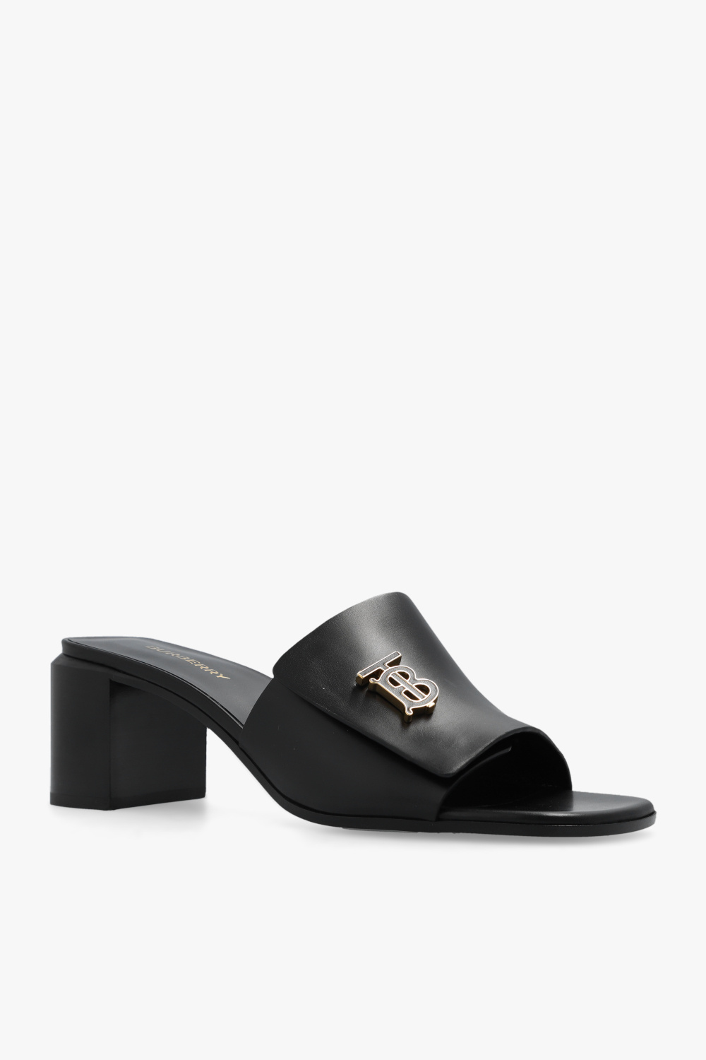 Burberry 'Winnie' leather mules | Сумка burberry шкіра канва